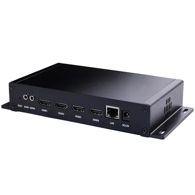 4 قنوات بث مباشر للفيديو H265 RTMP Encoder HDMI جهاز ترميز IPTV مع Rtmps RTP HLS HTTP RTSP من طراز SRT
