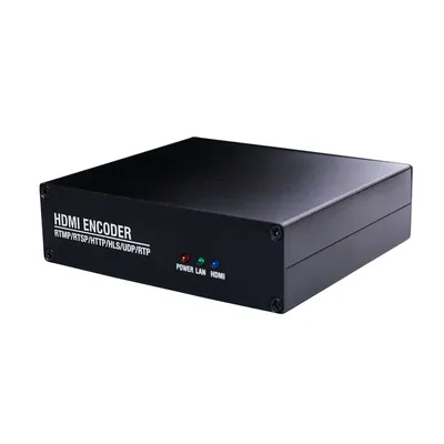 HEVC MPEG4 codificatore video HDMI-IP Live Streaming H. 264 codificatore RTMP codificatore HDMI IPTV H. 265 con HLS HTTP RTSP UDP Rtmps SRT