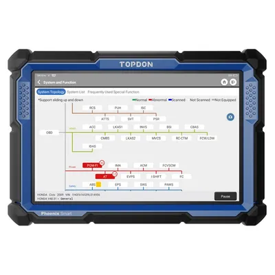 Ordinateur de programmation de clé intelligent Topdon Phoenix Android OBD2 lecteur de code de diagnostic automobile pour tous les véhicules outils de diagnostic moteur intelligent