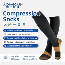 Long Nylon Compression Leg Stretch Stockings