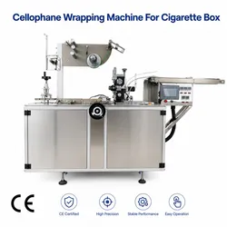Máquina Automática de Embalagem em Celofane, Máquina de Envelopamento para Caixas de Cigarros