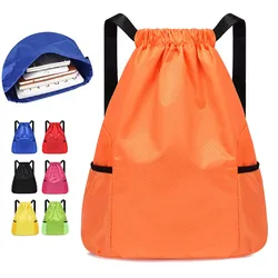 2024 Individueller faltbarer wasserdichter Drawstring-Rucksack Gym-Schnurbeutel