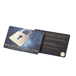 Carteira Usando Cartão Bloqueador de RFID Cartão de Crédito NFC