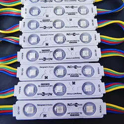 Fábrica Atacado RGB DC12V Colorido Injeção 3 Módulo LED Luzes de Vitrine Módulo de Luz LED
