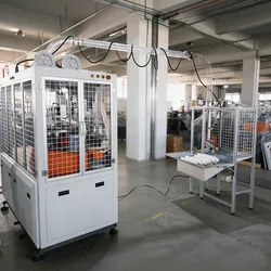 100-120 PCS/Min Vollautomatische Papierbecherformmaschine mit PLC-Steuerungssystem