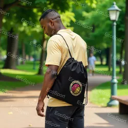 Benutzerdefinierte Logo Spieltag Zugbeutel Trendiger einfarbiger Zugrucksack
