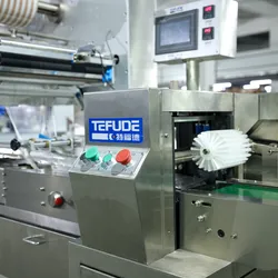 Горизонтальная упаковочная машина Pillow Flow Wrapper для производственной линии по выпуску хлеба и тортов