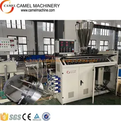 Camel Customized zwei Ausgang PVC Rohr Produktionslinie zwei Hohlraum Extrusionsmaschine für PVC-Rohre