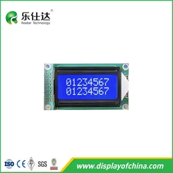 LCD 0802 소형 LCD 8X2 문자 모듈 LCM 모듈 COB 화면 디스플레이