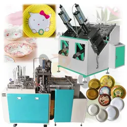 Máquina de Fazer Pratos de Papel Dobrável de Alta Qualidade para Pequenas Empresas, Máquina de Fazer Pratos Descartáveis, Máquina de Fazer Pratos de Papel Barata