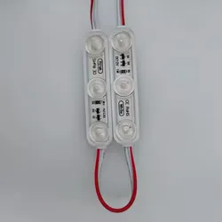 3 LED-module licht met lens 12V DC 6500K Witte ultrasone LED-module voor reclamebord IP65 LED-modules waterdichte LED-module