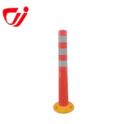 75cm เสาเตือน PVC แบบแยกสะท้อนแสง