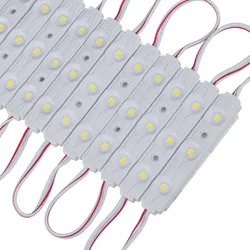 LED-Modul 0.72W 3LEDs Hochleistungs-Tageslichtweiß für Außenbeleuchtung Lichtkasten IP65 Spritzguss-LED-Modul 12VDC