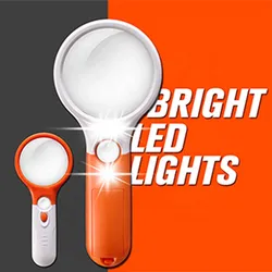 Personalización Básica 2.95'' Lupa de Mano LED Grande para Lectura