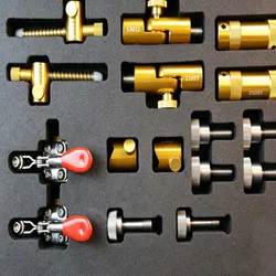Set di fissaggio CMM sistema di bloccaggio modulare riutilizzabile per il controllo qualità