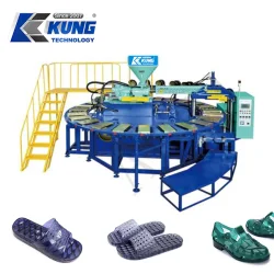 Einzel Doppel Drei Farbe PVC Kristall Schuh Spritzgießmaschine
