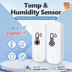 Sensore di temperatura e umidità intelligente WiFi controllato da app Tuya