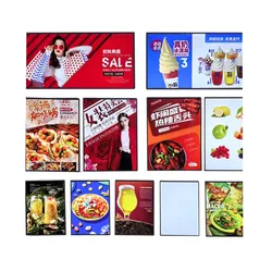 Beleuchteter Plakatrahmen LED Menütafel Anzeige Lichtkasten LED Leuchtschild