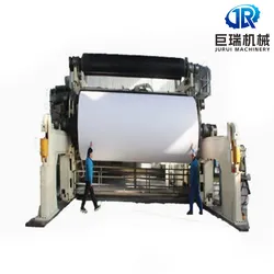 80GSM Linha de Máquina de Fabricação de Papel para Impressão e Escrita Padrão com Sistema de Reciclagem de Papel Residual