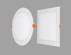 Quadratische LED-Paneelspot-Deckenbeleuchtung, eingelassene schlanke LED-Paneelleuchte, rund, quadratisch