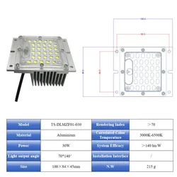 Laihong wasserdichtes Outdoor-Stromversorgungsmodul, Flutlichtmodul, LED-Außenbeleuchtungsmodul, 30W 60W Stromversorgungs-LED-Quadratmodul für Straßenbeleuchtung