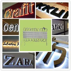 Fabrik Großhandel 3 Modul LED Licht in Lichtkasten Beschilderung Werbung Epoxid LED Modul