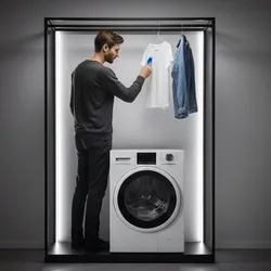 Haushalts-Smart-Waschmaschine mit innovativer Display-Technologie
