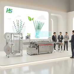 Máquina Automática Inteligente de Alta Velocidade para Fabricação de Canudos de Papel com 100 PCS/Min