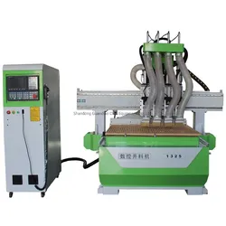 Machines de découpe en bois CNC à têtes multi-processus 4