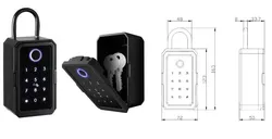Fernbedienung Passwort Fingerabdruck Schlüsselbox