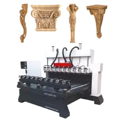 1325 Máquina de Gravação em Madeira com Router CNC 4 Eixo