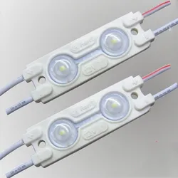 IP65 Linsen-Diffusion-Kunststoffspritzguss DC12V SMD2835 LED 2 Modul für hinterleuchtete Buchstabenzeichen