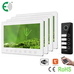 4-Wire Smart Home 1080P WLAN Video Türsprechanlage Intercom System