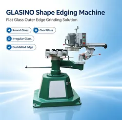Verbessern Sie die unregelmäßige Glasverarbeitungsausgabe durch eine Glasform-Kantenmaschine, premium sicher und kompakt