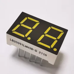 0.39 Zoll 2 Digit Weiß 7 Segment LED-Anzeige für Instrumententafel