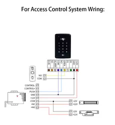 Sistema de Controle de Acesso Tudo-em-Um com Teclado de Senha, Painel de Leitor de Cartão, Controlador de Interruptor de Impressão Digital Eletrônico à Prova d'Água