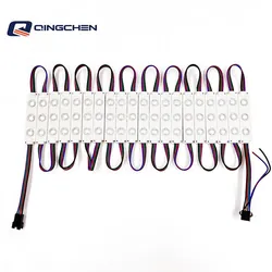 Beliebte 3 Chip-Linsen-Injektions-RGB-LED-Module für Lichtkästen