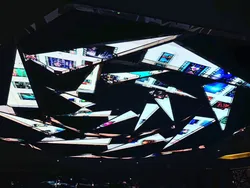 Modulo DJ a forma speciale personalizzato P5 Modulo LED triangolare per interni 370X370X370mm