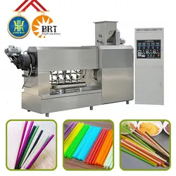 Otomatik Yenilebilir Pirinç İçecek Pipeti Yapma Makinesi
