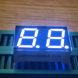 0.39 Zoll 2 Digit Weiß 7 Segment LED-Anzeige für Instrumententafel