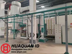 Sistema de Linha de Revestimento em Pó com Mudança Rápida de Cor para Aquecimento Automático de Aço Metálico