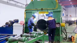 Linha de Máquina de Formação por Rolamento de Poste de Luz Automático