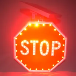 Zonne-energie LED Flits Verkeerswaarschuwingsbord