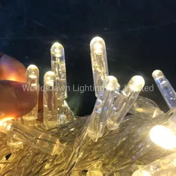 Luz de cordão de bulbo de arroz decorativa à prova d'água