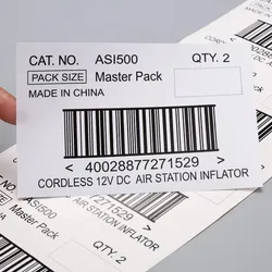 Etiquetas de PVC personalizadas em papel couché