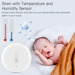Sensore di temperatura e umidità termometro rilevatore controllo remoto interno sensore Zigbee