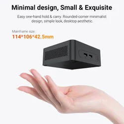 สำนักงานธุรกิจขนาดกะทัดรัด R3-4300u ช่อง RAM คู่ DDR4 SSD ขนาดเล็ก 2 คอมพิวเตอร์