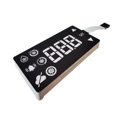 Benutzerdefinierte Mehrfarbige 3 Ziffern 7 Segment LED Anzeige Touch-Taste zur Temperaturregelung