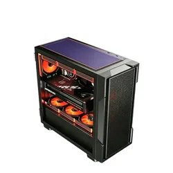 Простой офисный настольный компьютерный корпус с сетчатой панелью Matx, базовый офисный корпус для принцессы