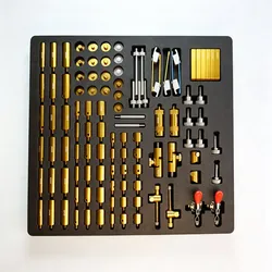 Kit di fissaggio modulare per macchina di misurazione a coordinate con base in alluminio a griglia